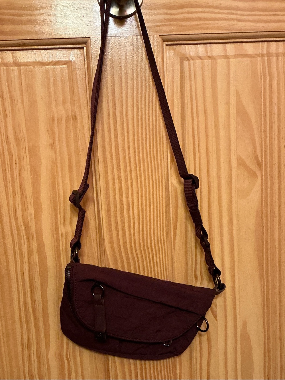 lululemon athletica small crossbody bag in plum